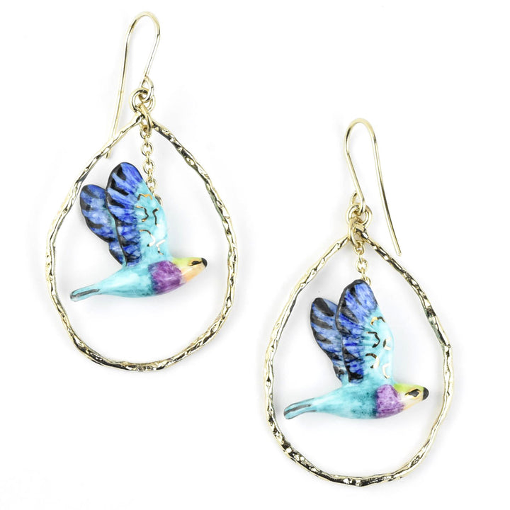 Flying Bluebird Earrings