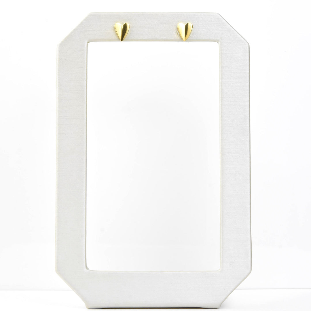 Folded Heart Studs, Gold Plated - Goldmakers Fine Jewelry