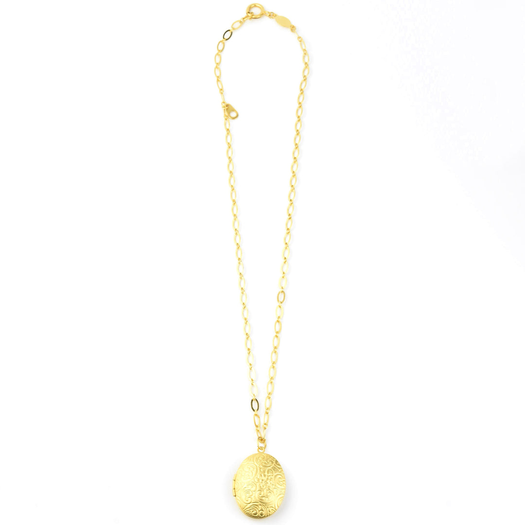 Forget-Me-Not Locket - Goldmakers Fine Jewelry