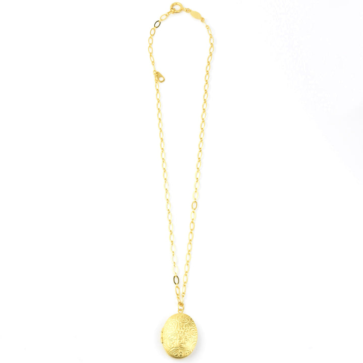 Forget-Me-Not Locket - Goldmakers Fine Jewelry
