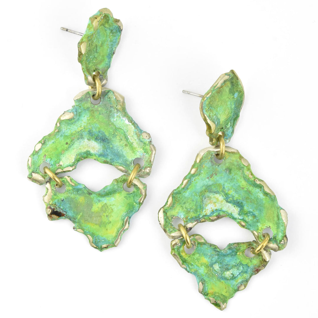 Fragmento Small Earrings in Moss