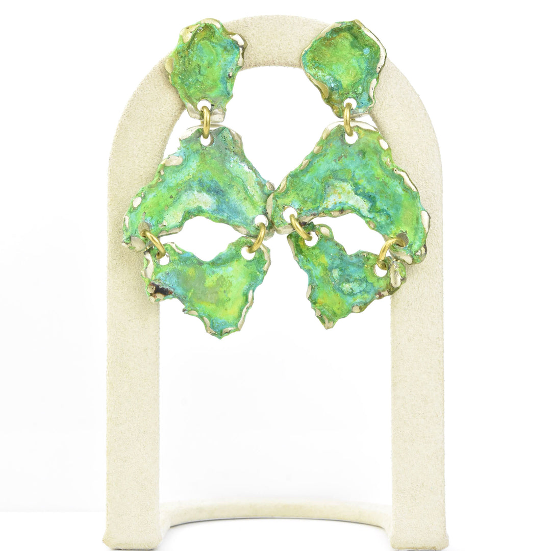 Fragmento Small Earrings in Moss