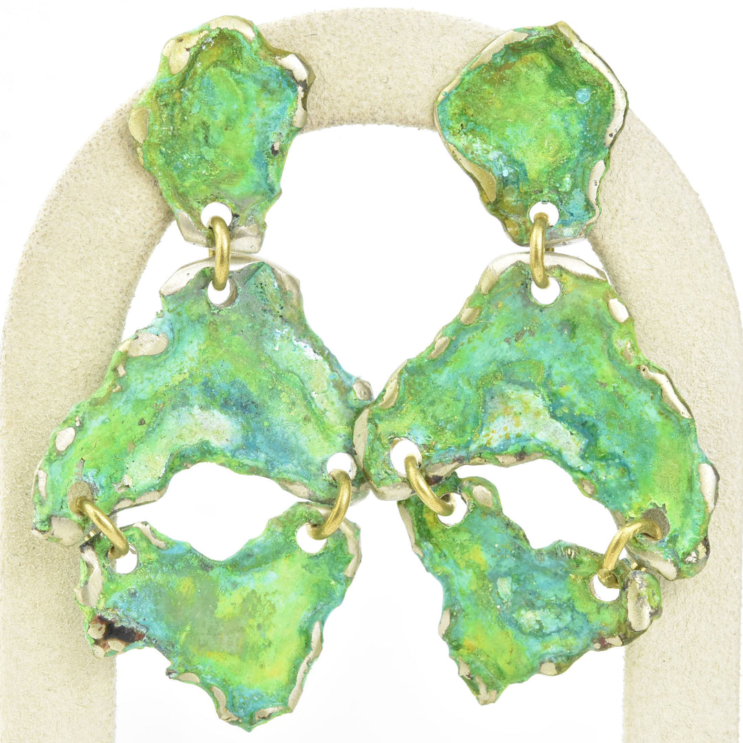 Fragmento Small Earrings in Moss