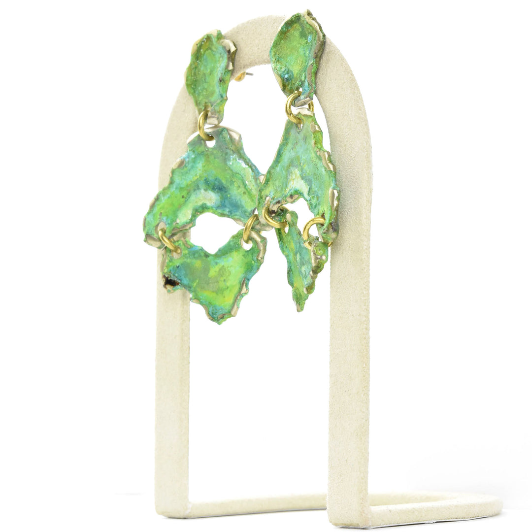 Fragmento Small Earrings in Moss