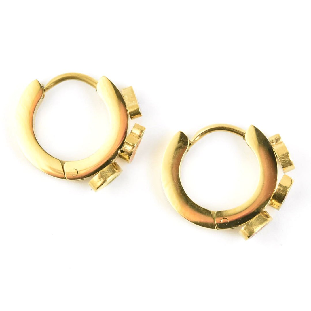 Fruit Loop 3D Huggies - Goldmakers Fine Jewelry