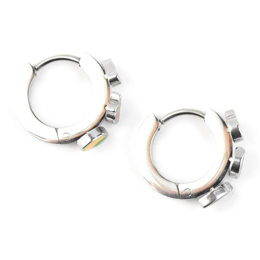 Fruit Loop 3D Huggies - Goldmakers Fine Jewelry