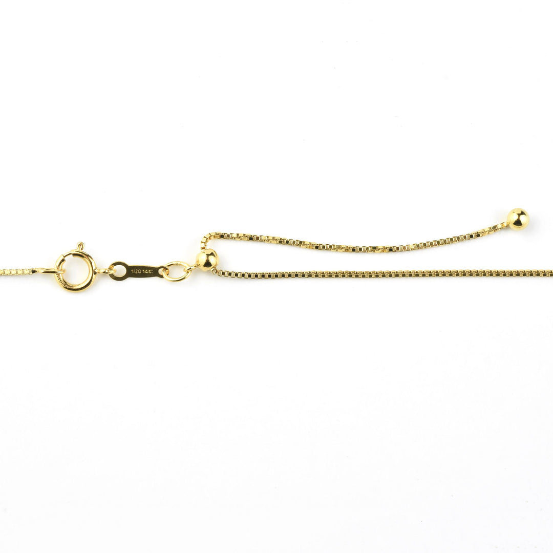 Gold Filled Heart Locket with Venetian Box Chain - Goldmakers Fine Jewelry