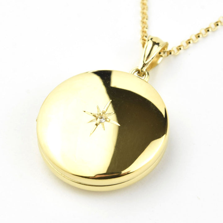 North Star Locket with Gold Filled Chain - Goldmakers Fine Jewelry