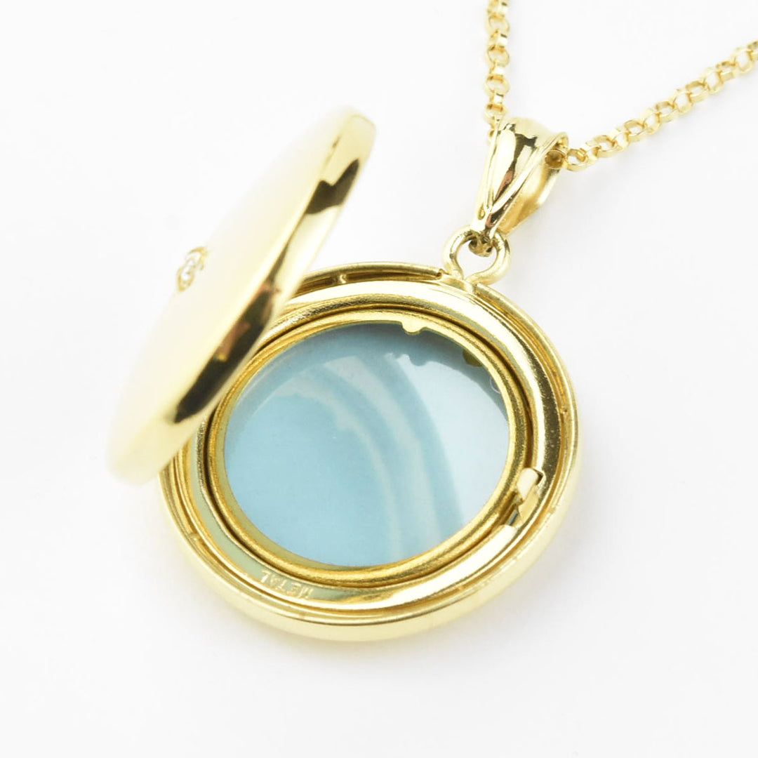 North Star Locket with Gold Filled Chain - Goldmakers Fine Jewelry