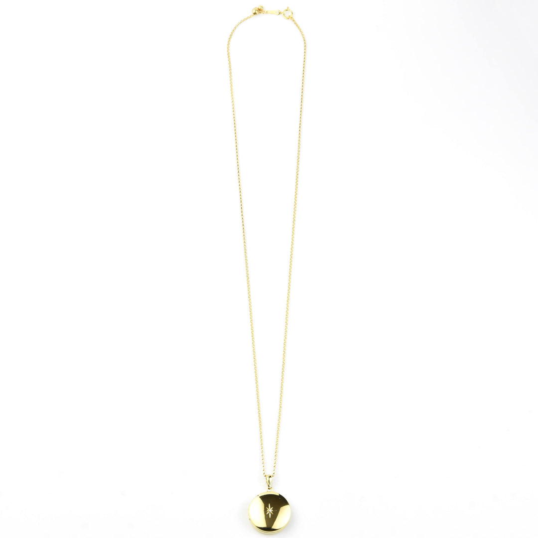 North Star Locket with Gold Filled Chain - Goldmakers Fine Jewelry
