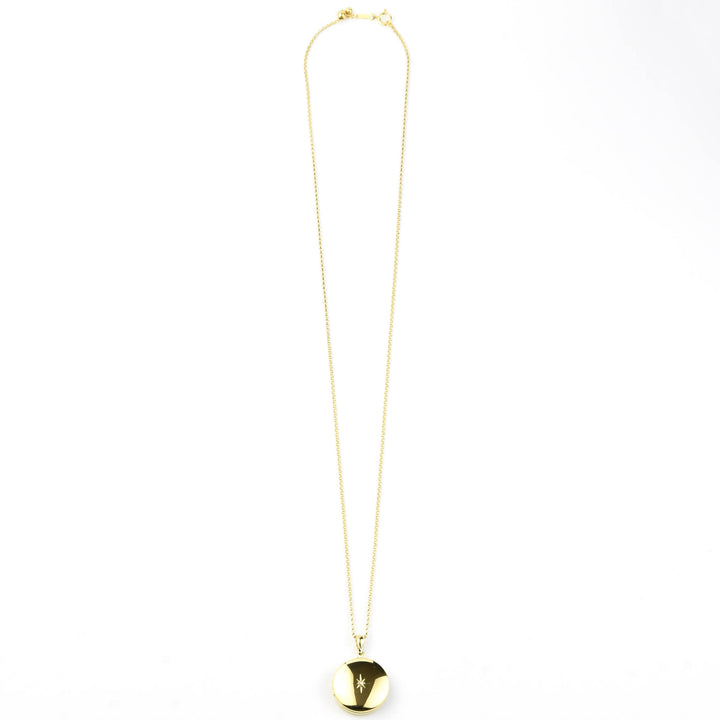 North Star Locket with Gold Filled Chain - Goldmakers Fine Jewelry