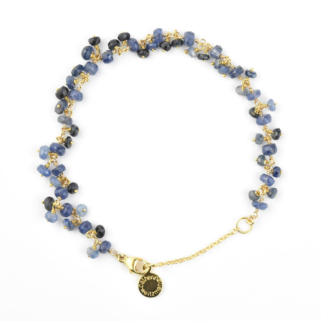 Gemstone Dangle Bracelet with Sapphires