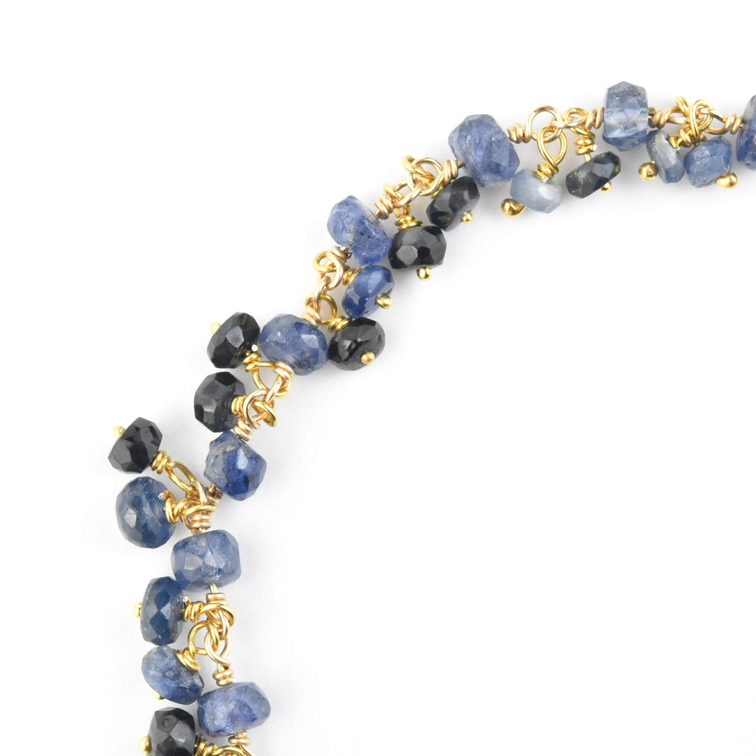 Gemstone Dangle Bracelet with Sapphires
