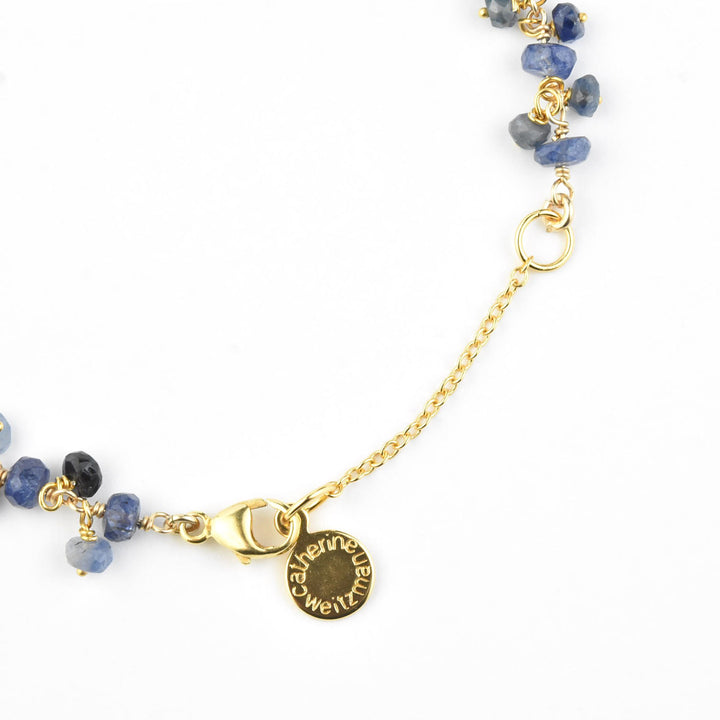 Gemstone Dangle Bracelet with Sapphires