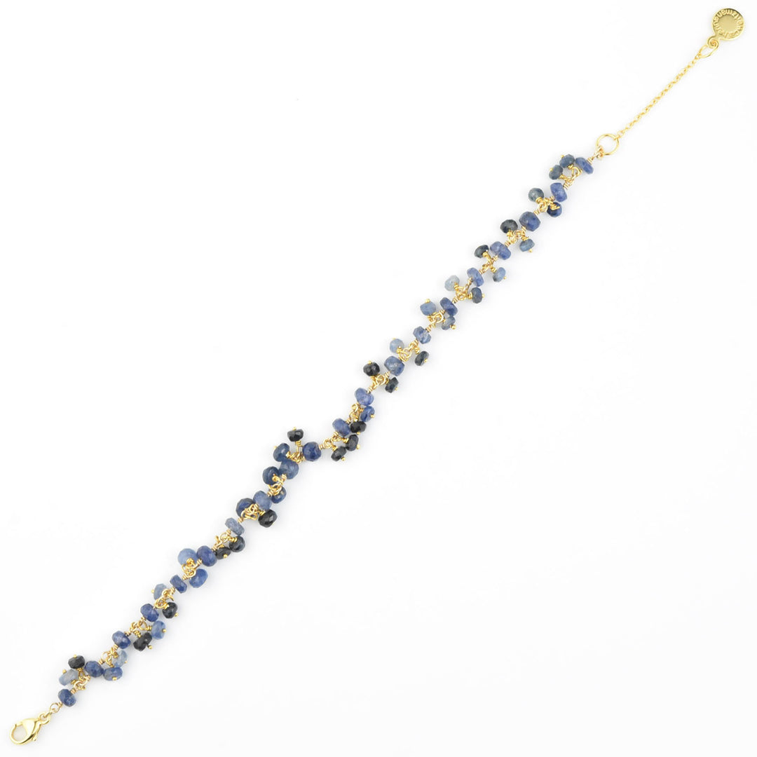 Gemstone Dangle Bracelet with Sapphires