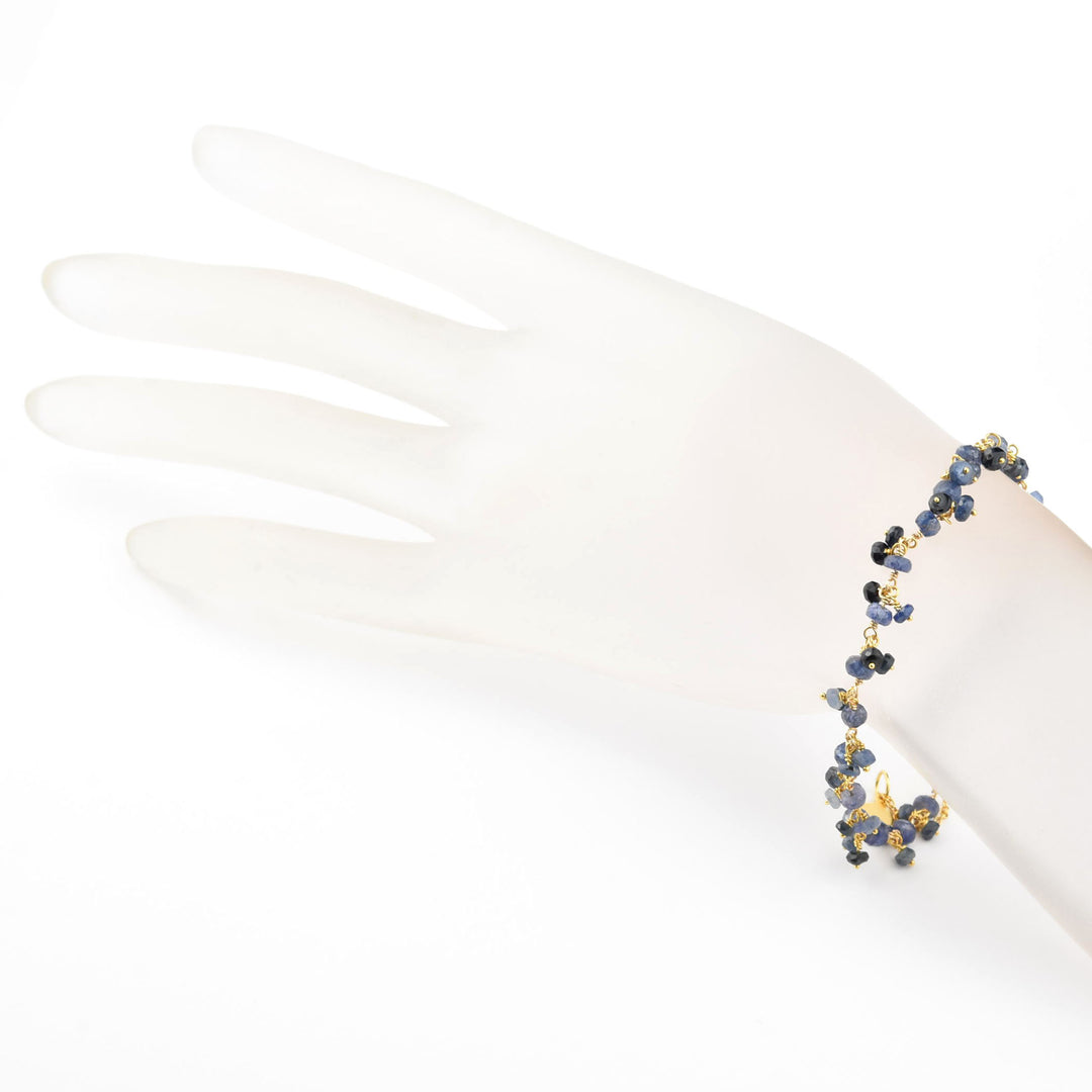 Gemstone Dangle Bracelet with Sapphires