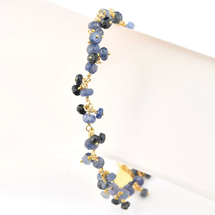 Gemstone Dangle Bracelet with Sapphires