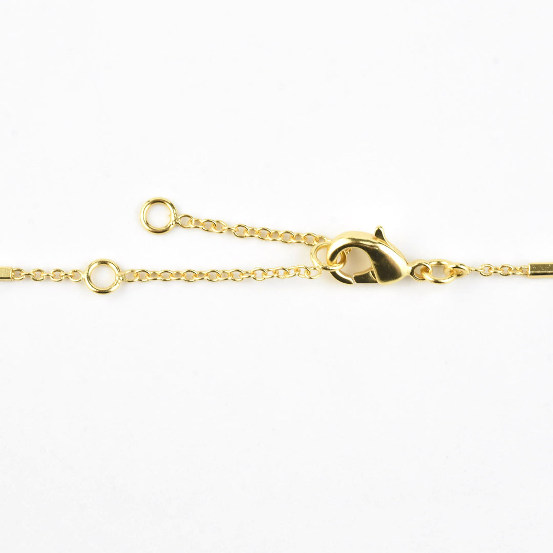 Geometric Blue Topaz Necklace