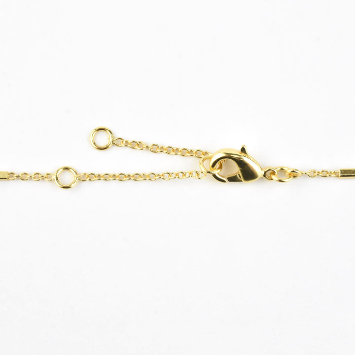 Geometric Blue Topaz Necklace