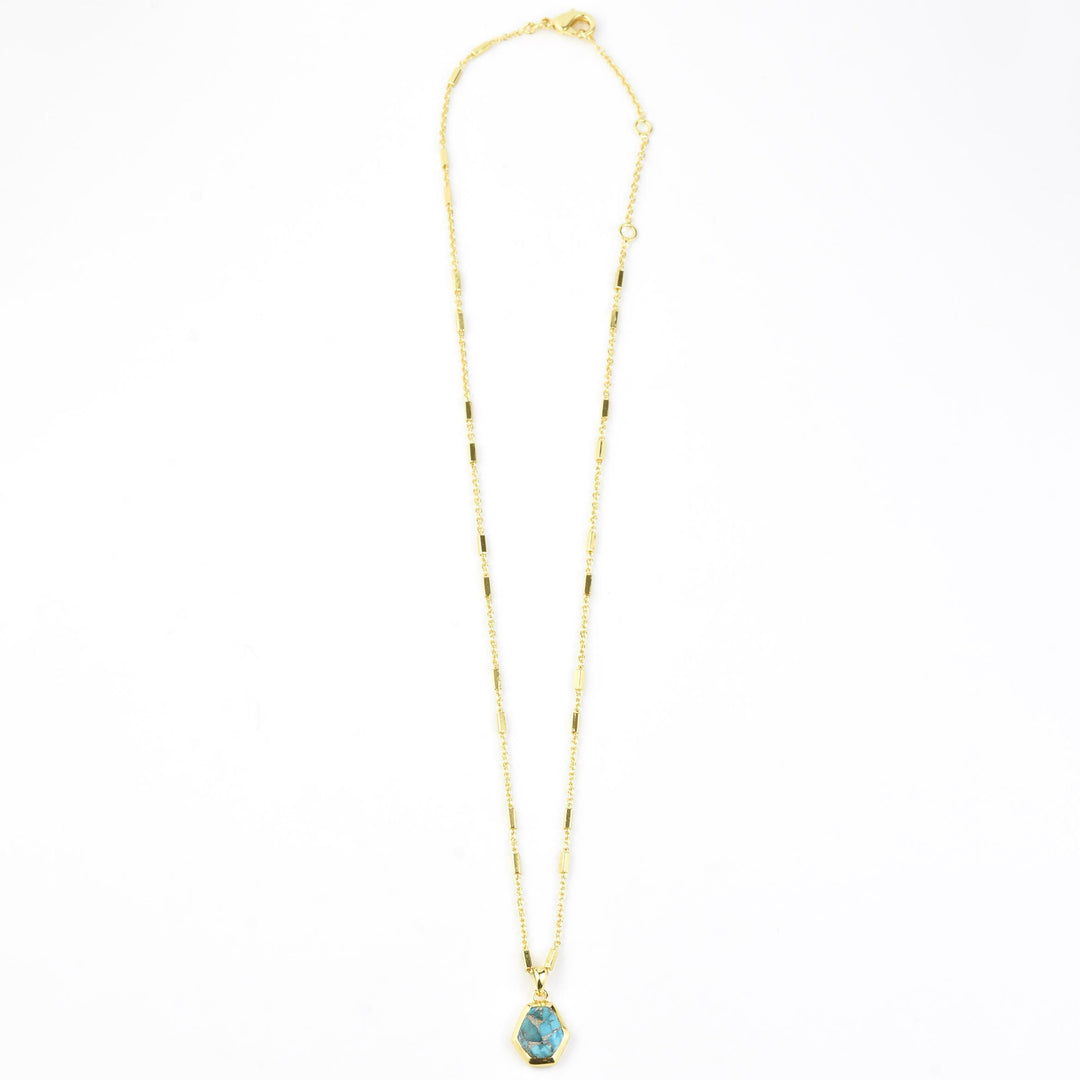 Geometric Turquoise Necklace
