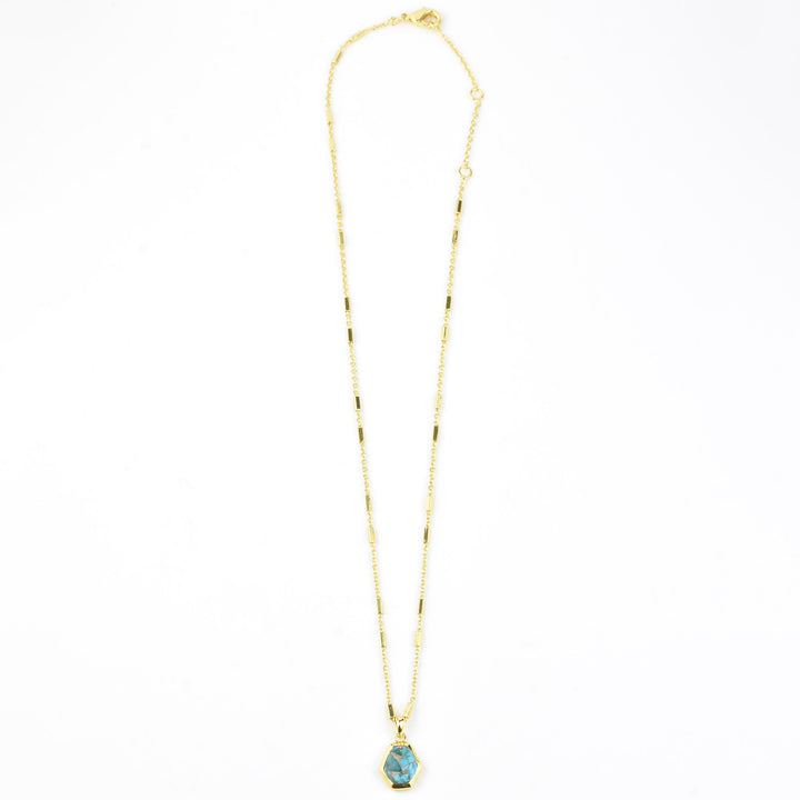 Geometric Turquoise Necklace