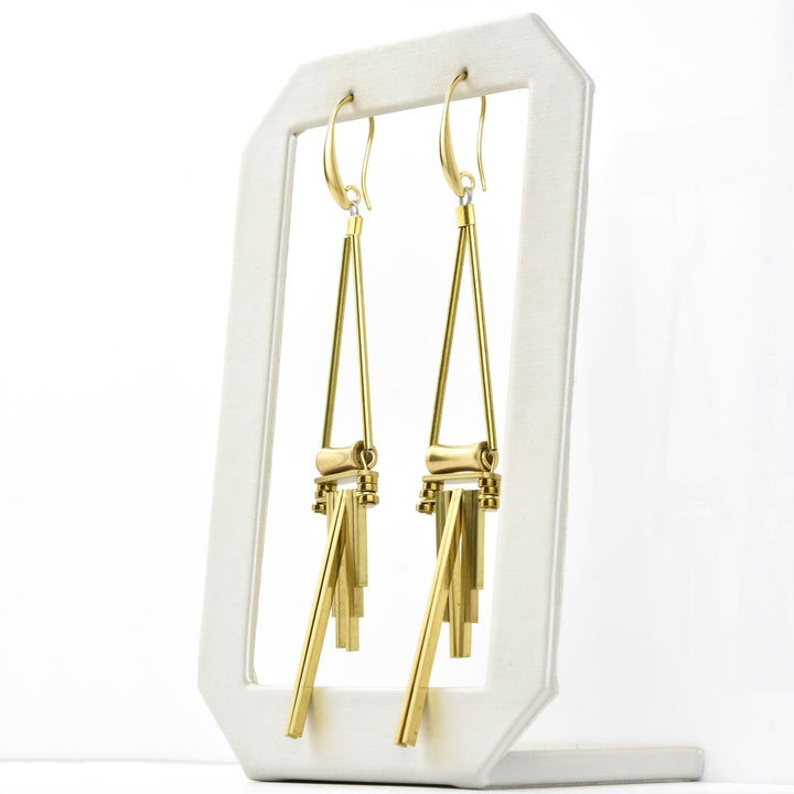 Geometric Brass Earrings