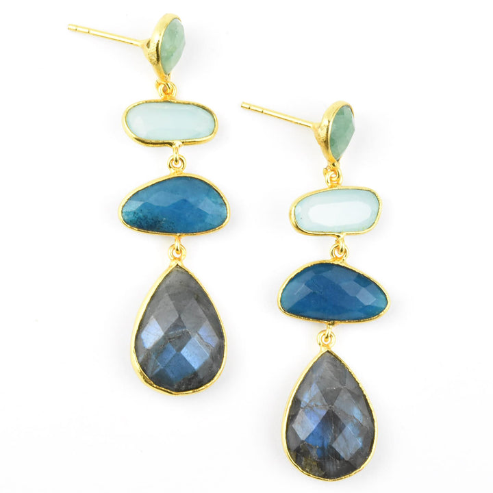 Geometric Long Earrings