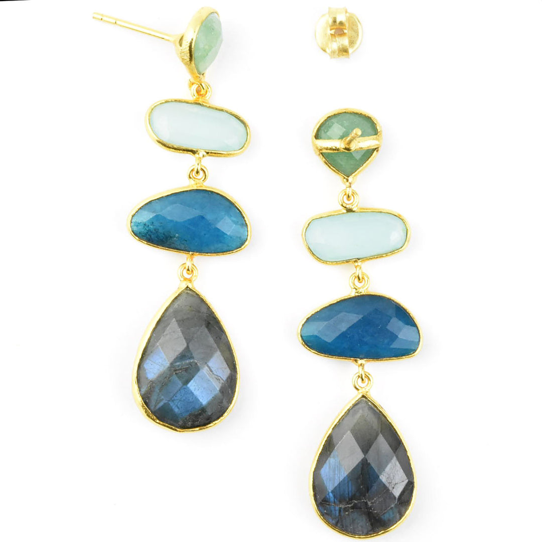 Geometric Long Earrings