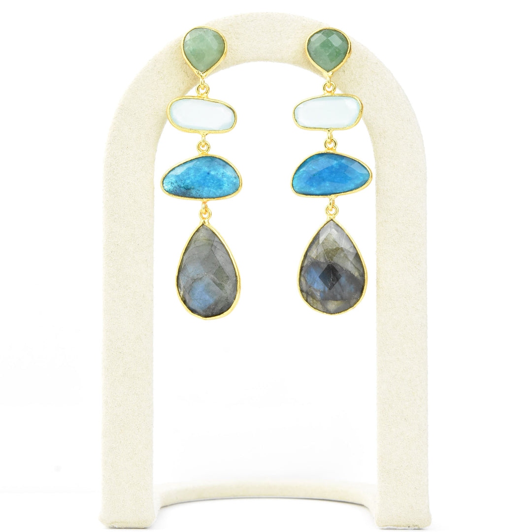 Geometric Long Earrings