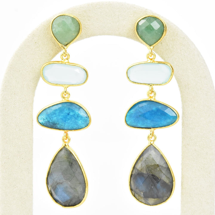 Geometric Long Earrings