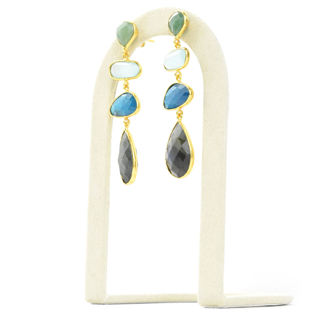 Geometric Long Earrings