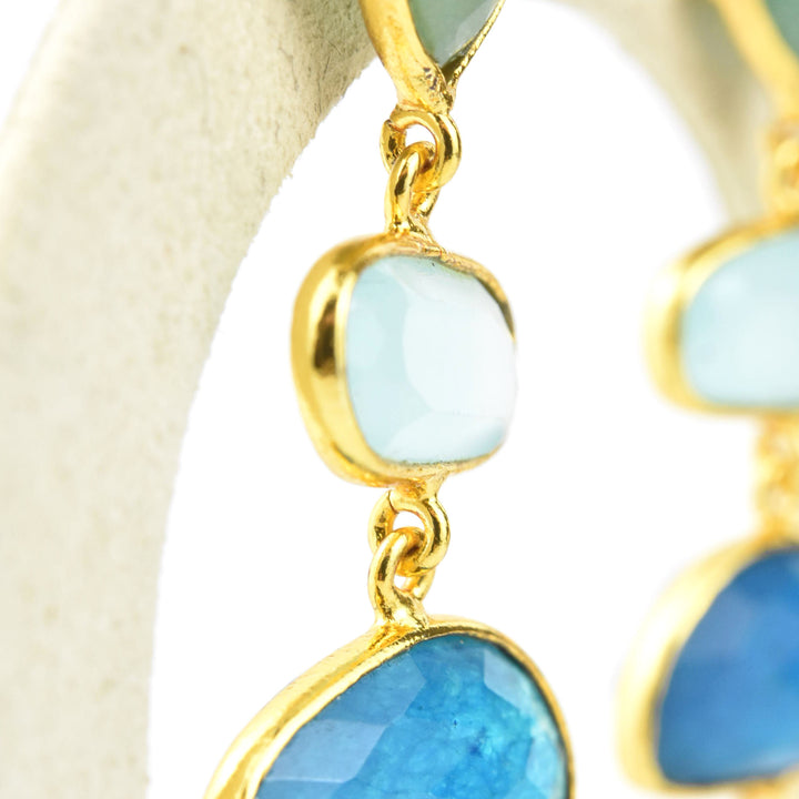 Geometric Long Earrings