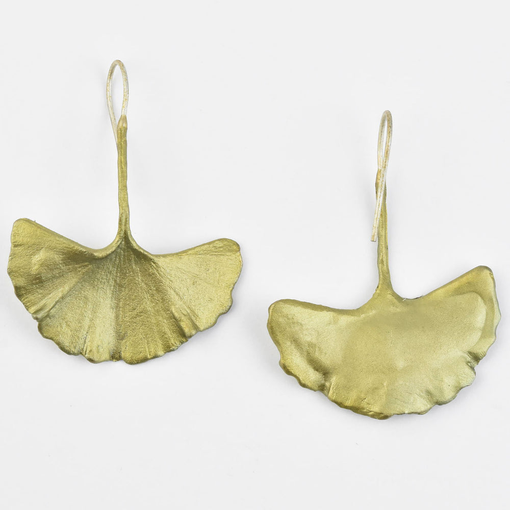 Large Ginkgo Earrings - Goldmakers Fine Jewelry