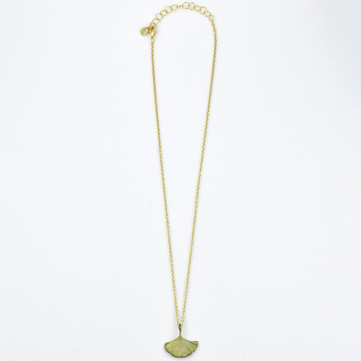 Single Leaf Ginkgo Necklace - Goldmakers Fine Jewelry