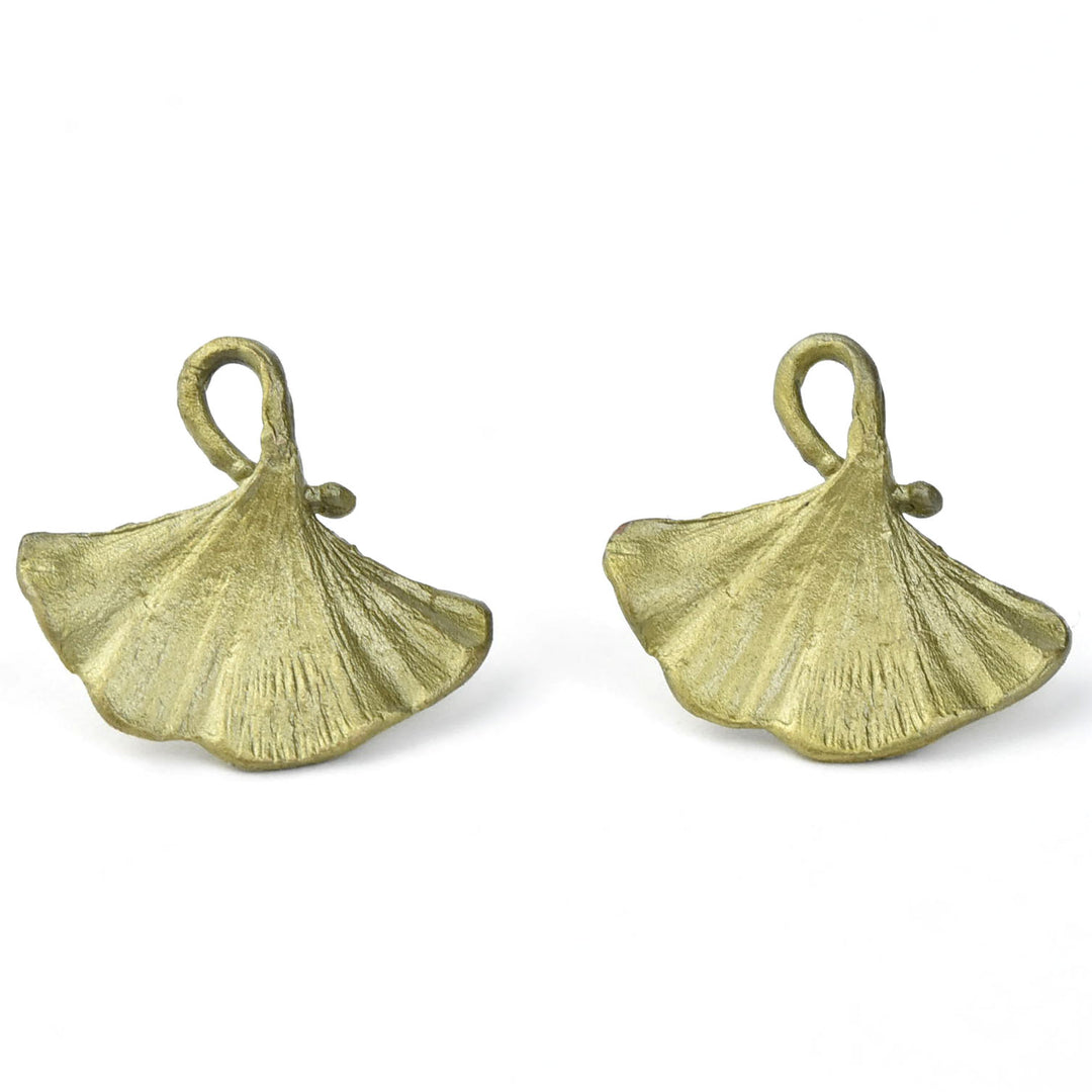 Ginkgo Post Earrings