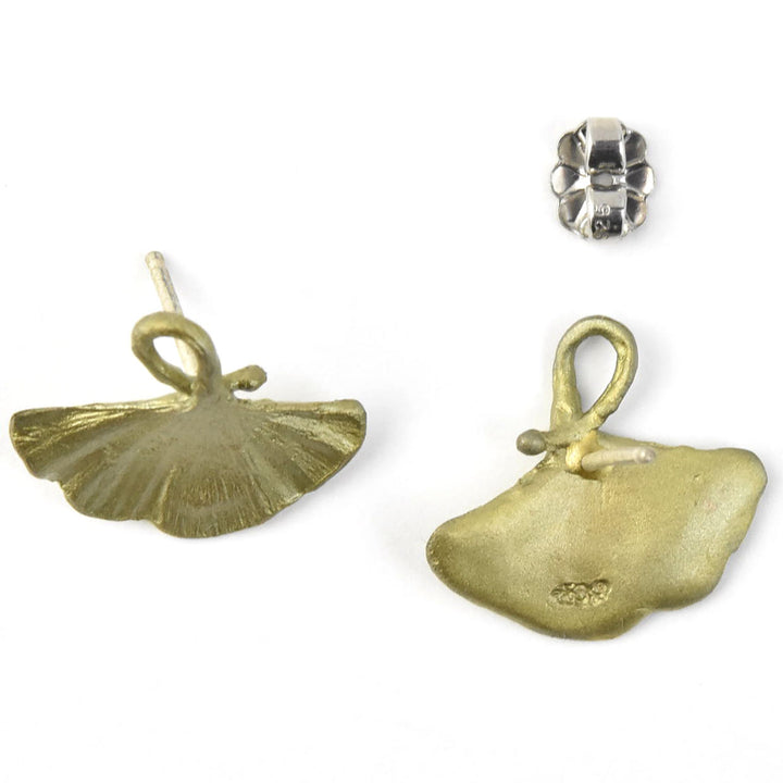 Ginkgo Post Earrings