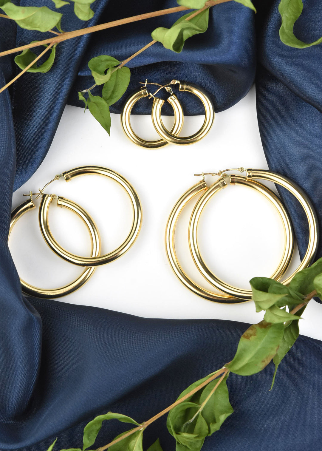 Gold Filled Hoops, 4mmx40mm