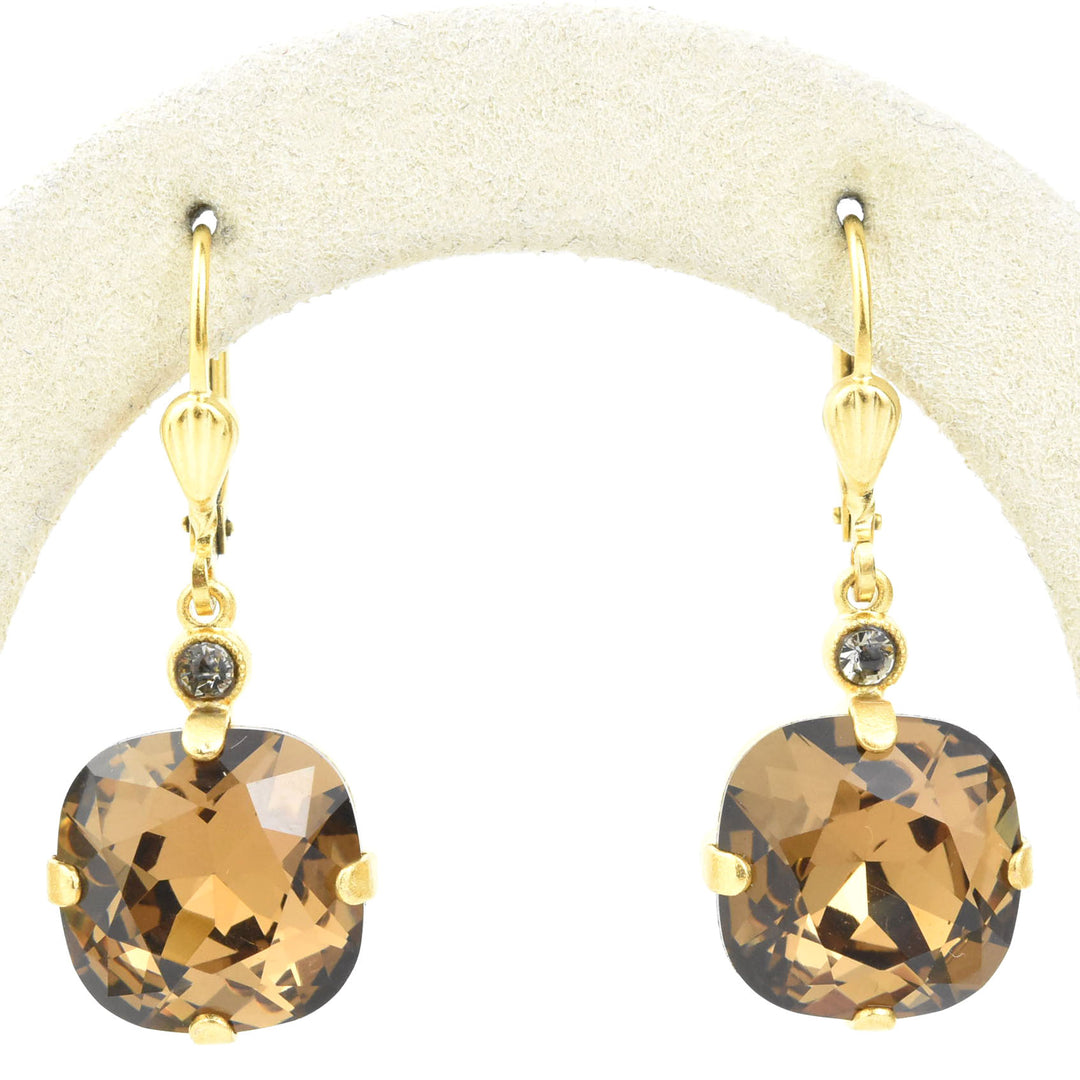 Classic Crystal Drops in Gold Plate