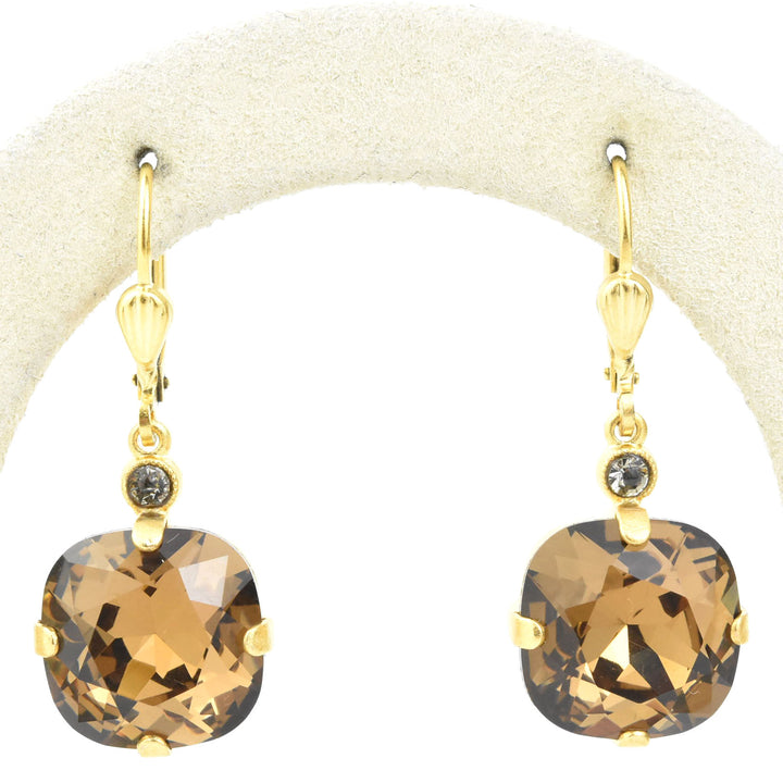 Classic Crystal Drops in Gold Plate