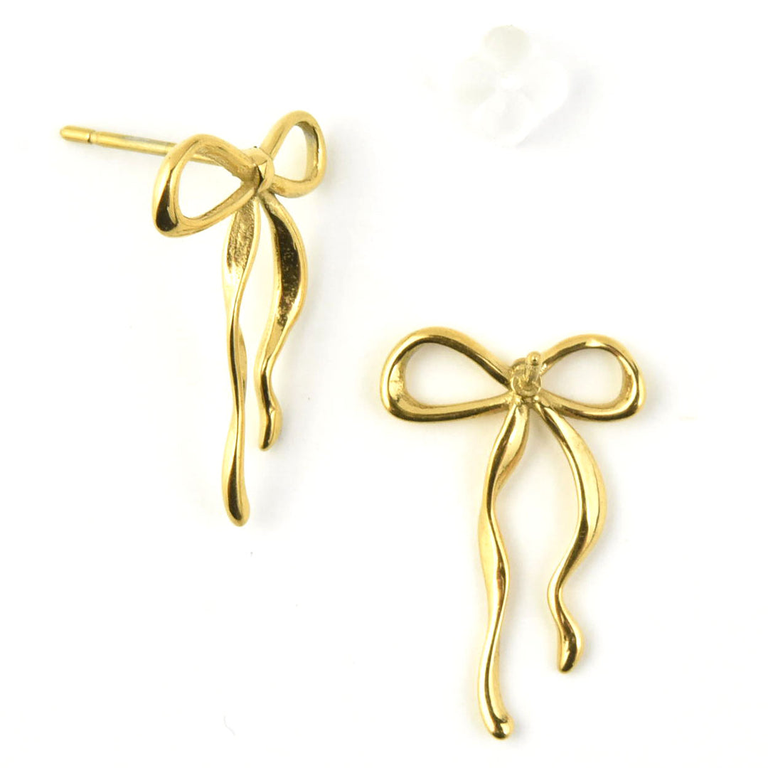 Dainty Bow Studs - Goldmakers Fine Jewelry
