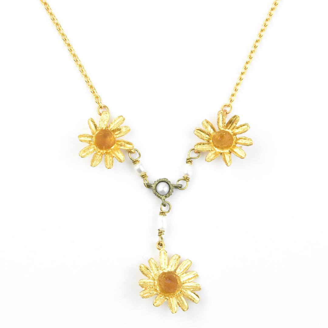 Golden Daisy Necklace