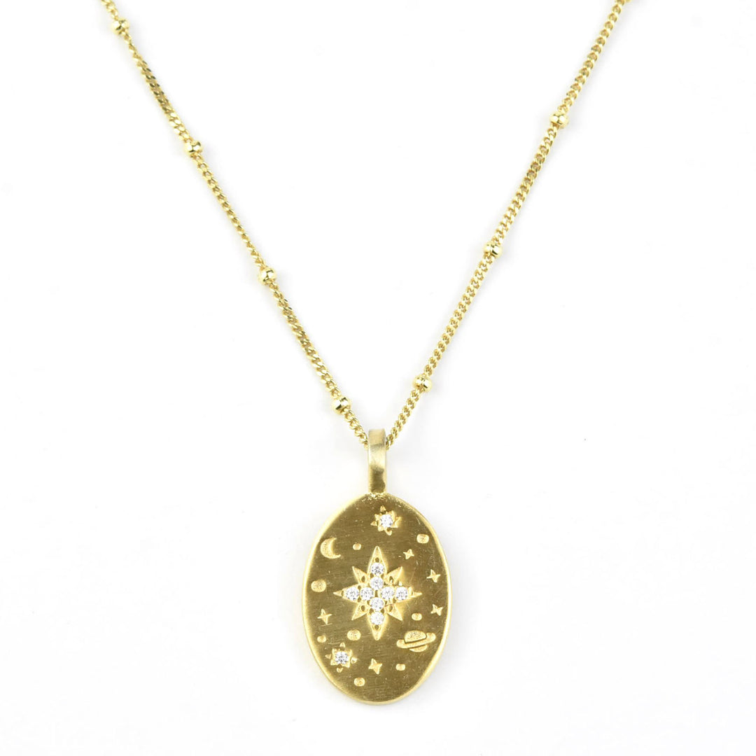 Golden North Star Necklace