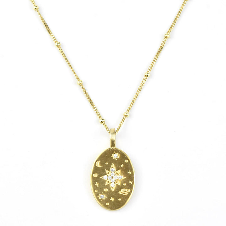 Golden North Star Necklace
