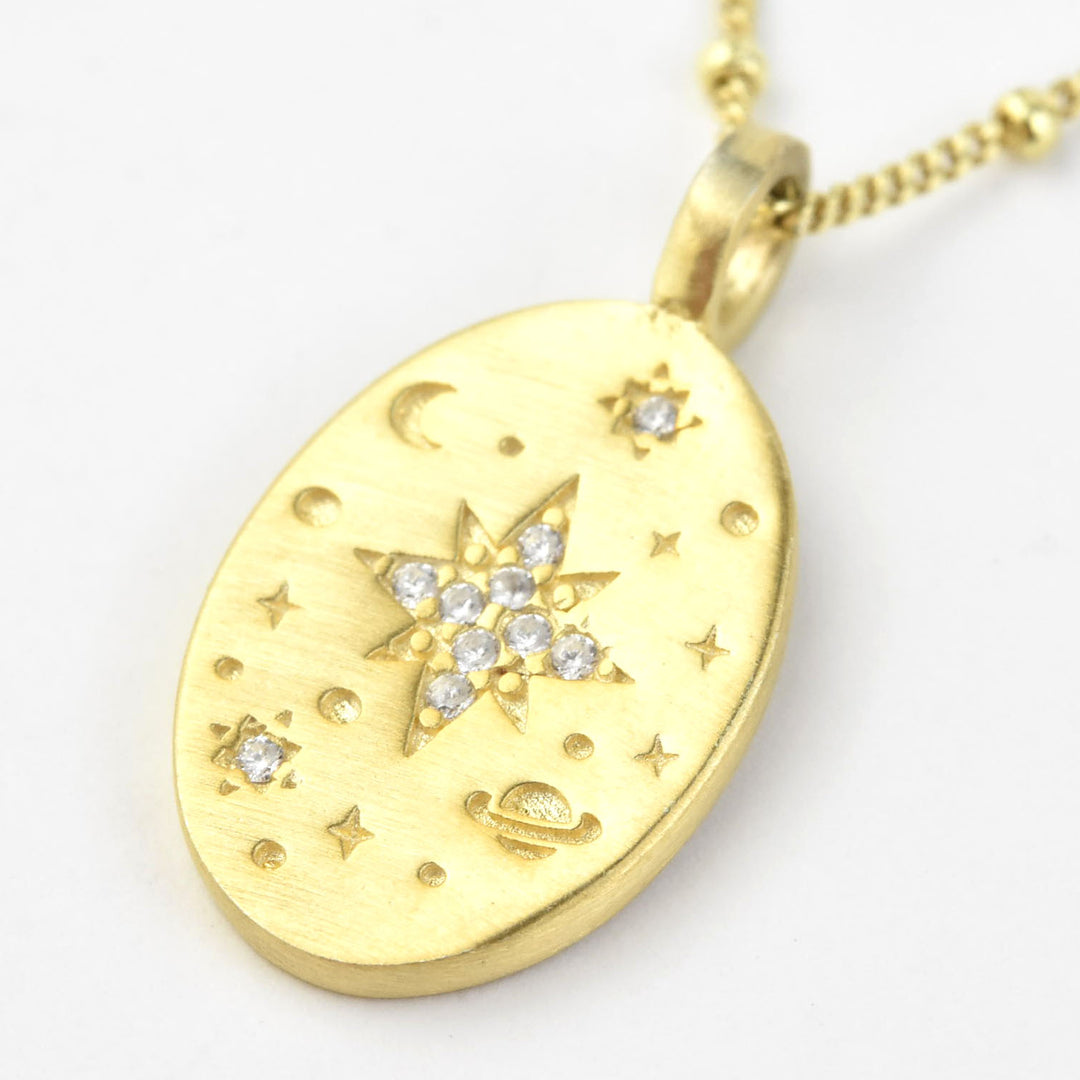 Golden North Star Necklace