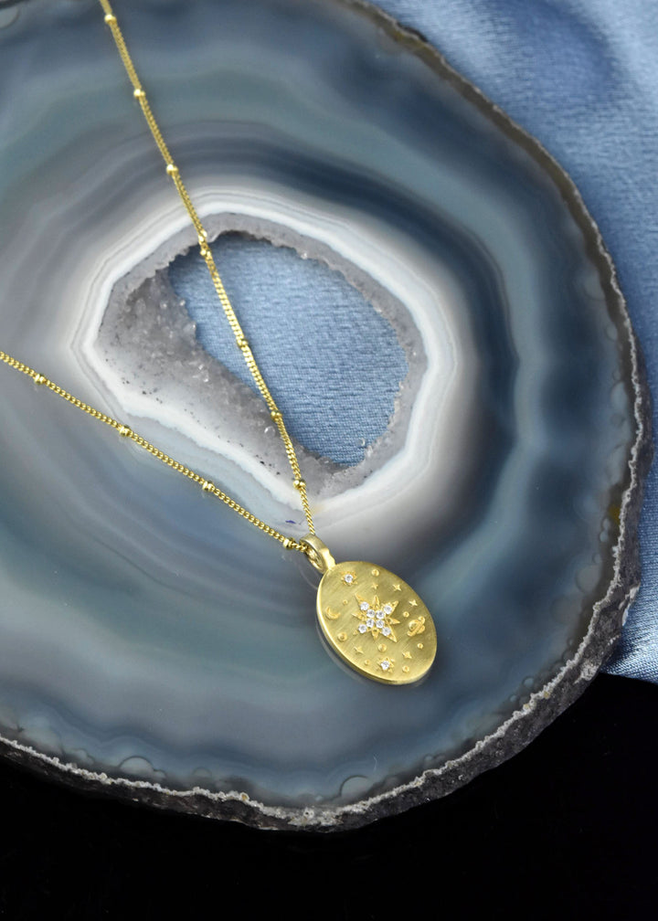 Golden North Star Necklace