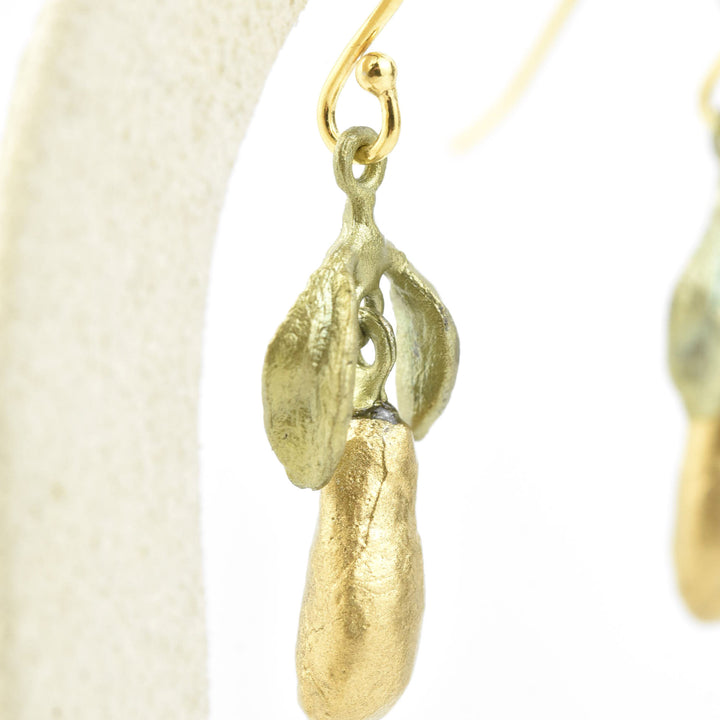 Golden Pear Earrings - Goldmakers Fine Jewelry
