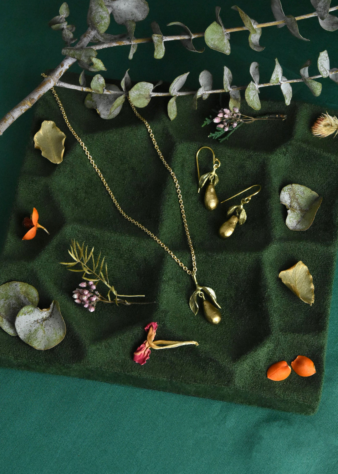 Golden Pear Necklace