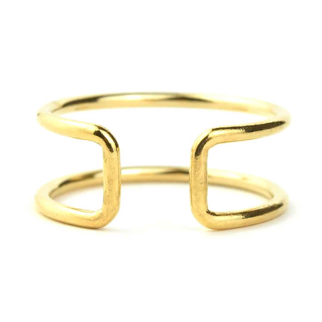 Gold Filled Double Cuff Ring - Goldmakers Fine Jewelry