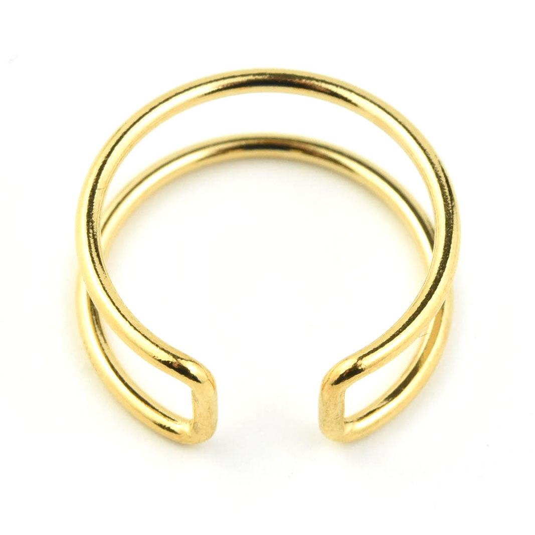 Gold Filled Double Cuff Ring - Goldmakers Fine Jewelry