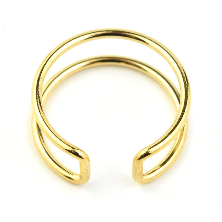 Gold Filled Double Cuff Ring - Goldmakers Fine Jewelry